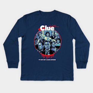 Clue 80s Murder Kids Long Sleeve T-Shirt